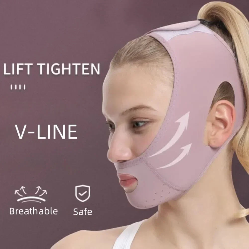 Vellina | Fascia facciale dal taglio a V, traspirante e regolabile