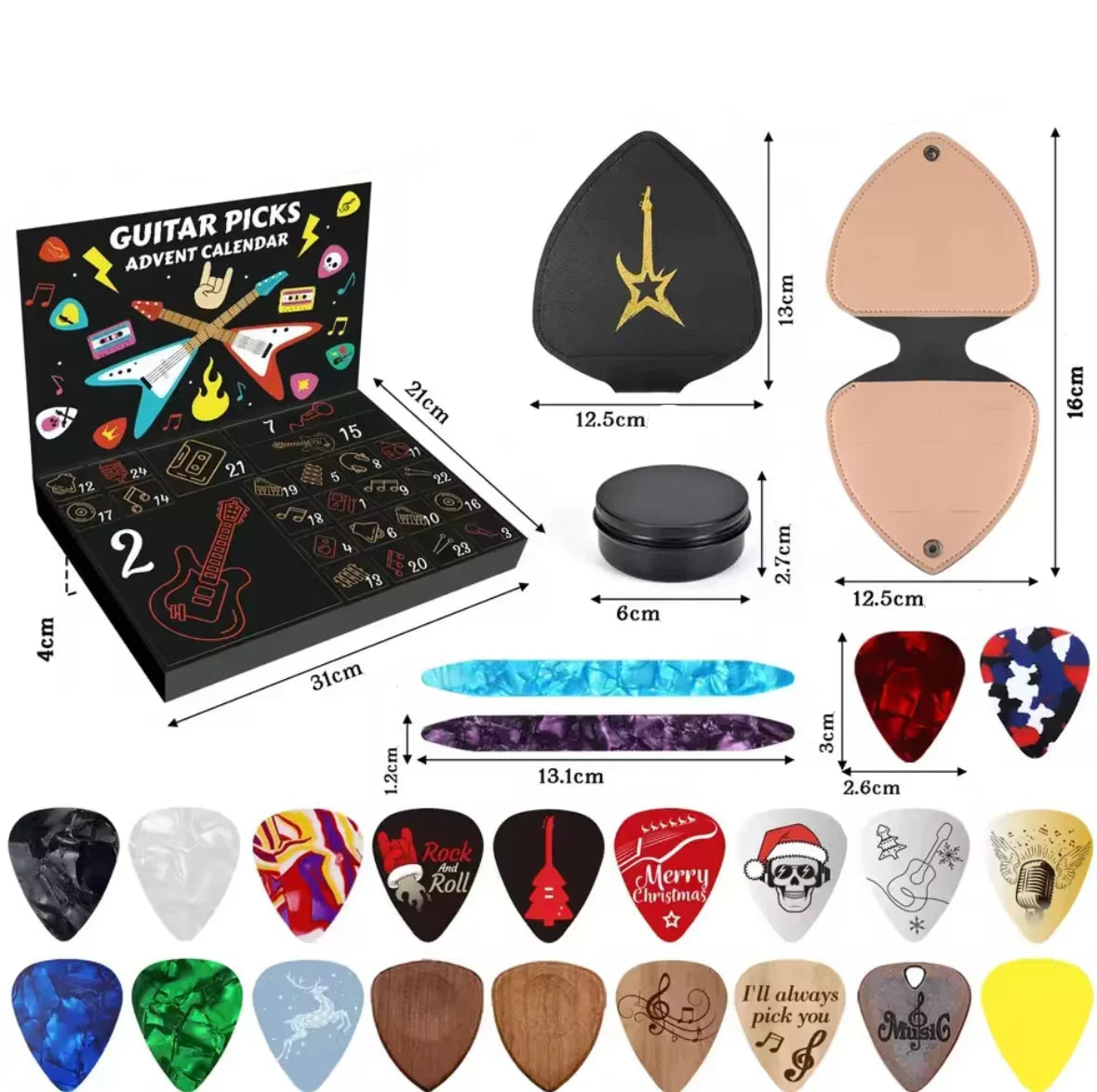 Gitarren Plektrum Adventskalender 2026