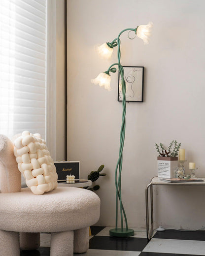 Calla Lampada da terra | Lampada da terra LED a forma di fiore con design decorativo