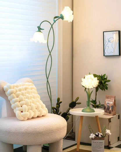 Calla Lampada da terra | Lampada da terra LED a forma di fiore con design decorativo