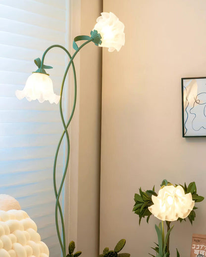 Calla Lampada da terra | Lampada da terra LED a forma di fiore con design decorativo