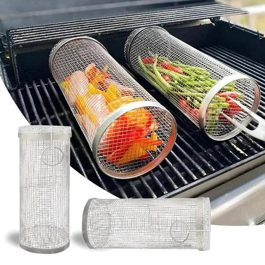 Grillmeister | Edelstahl-Roll-Grillkorb 0