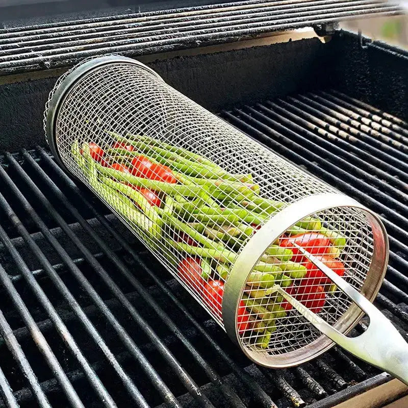 Grillmeister | Edelstahl-Roll-Grillkorb 4