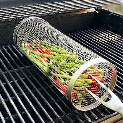 Grillmeister | Edelstahl-Roll-Grillkorb 4