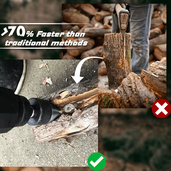 TimberSplit | Punta spaccalegna in acciaio HSS per trapano, 32 o 42 mm