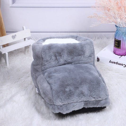 Fennora | Enveloppe chauffante pour les pieds, surface en peluche douce