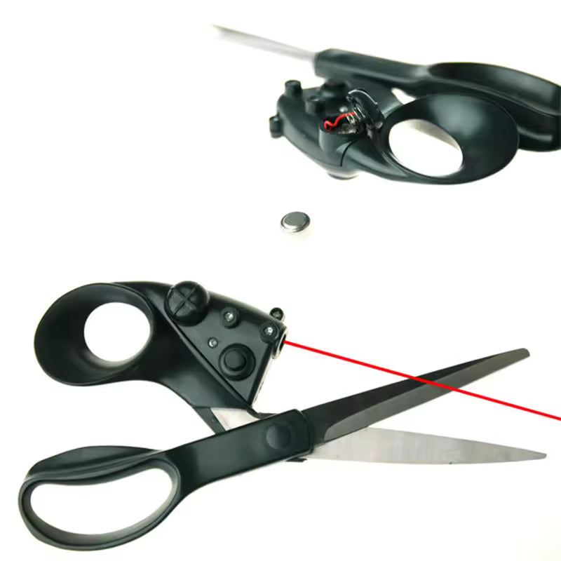 Lasciro | Forbici per tessuti in acciaio inox con guida laser, 21,5 cm