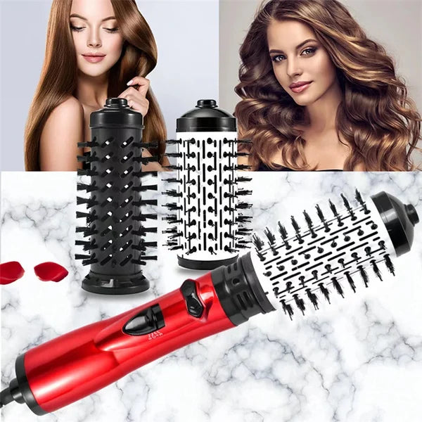 Curlessa | Spazzola ad aria calda 3 in 1 con funzione rotante e 2 accessori spazzola