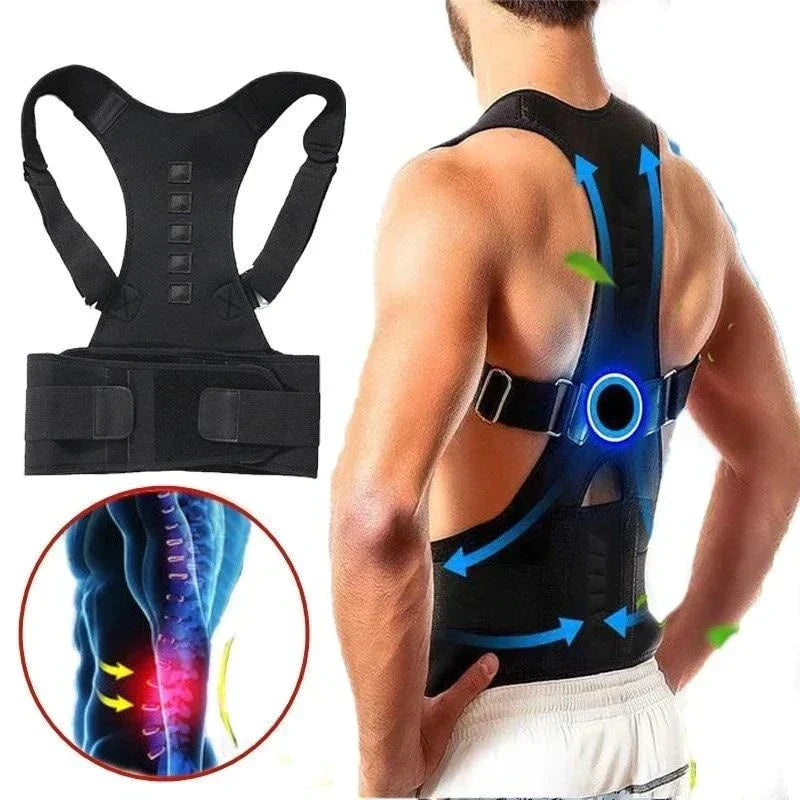 Rektiva | Correttore posturale regolabile in tessuto traspirante, dalla taglia S alla 3XL