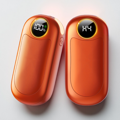 Warmisa | Handwärmer mit Akku im Doppelpack aus Aluminium, USB-Ladung