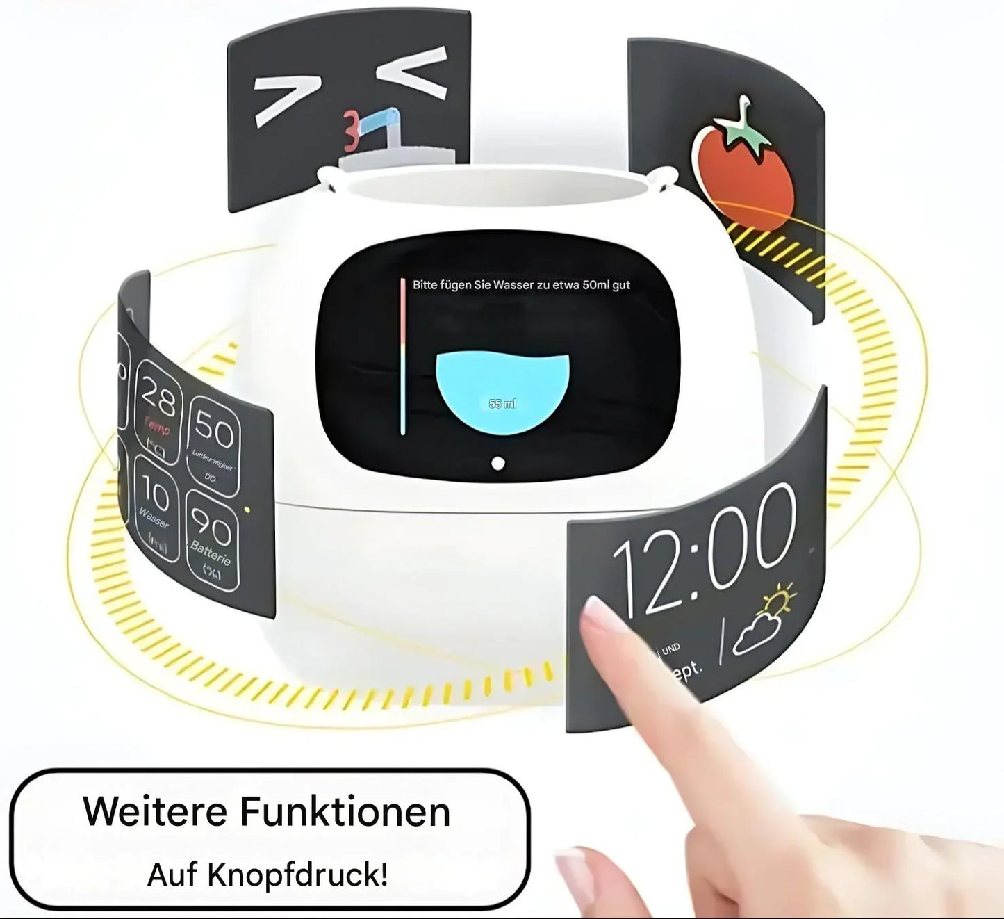 LumiPlant Smart | Pot de fleurs automatique avec système d’arrosage et lumière LED