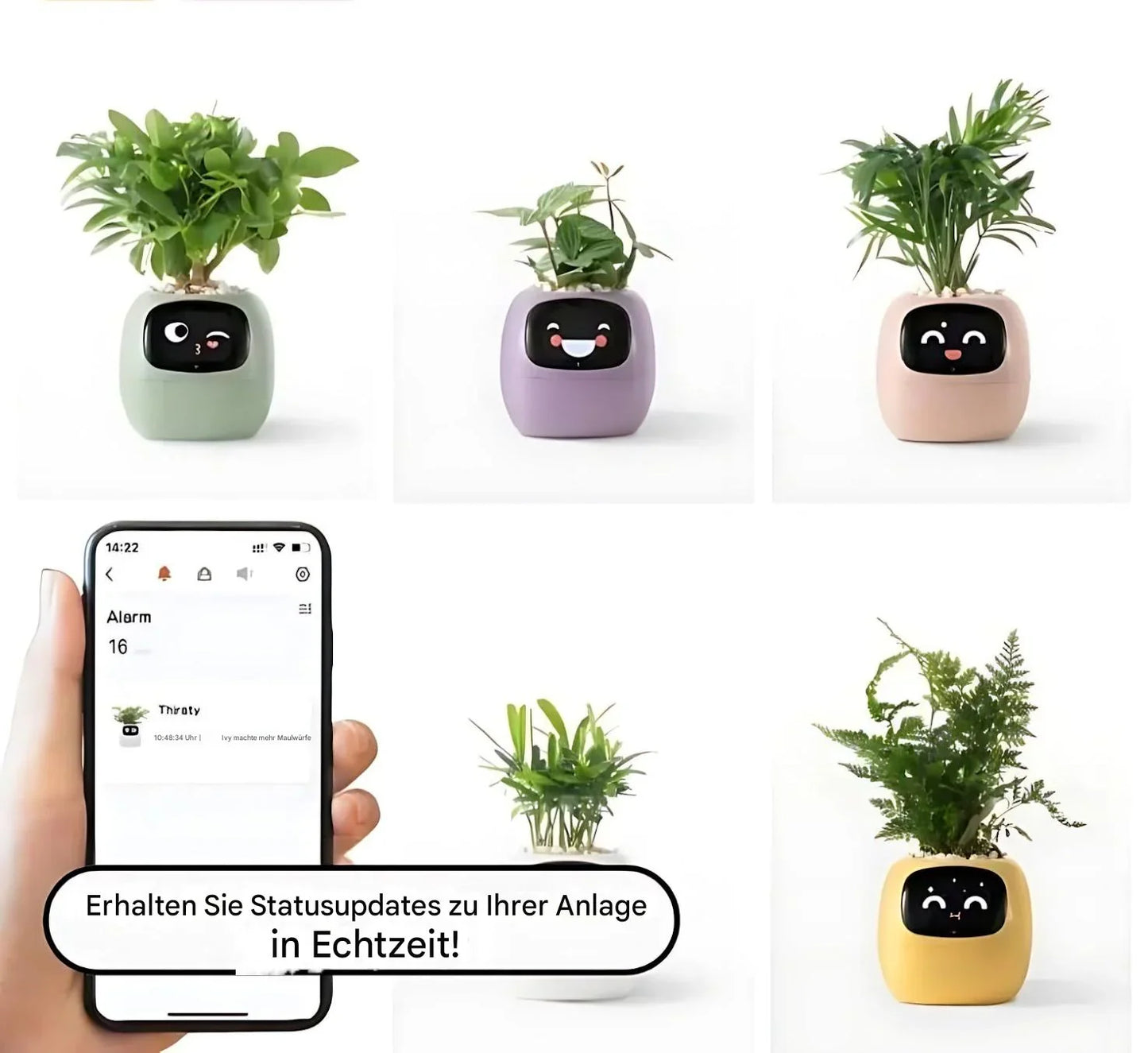 LumiPlant Smart | Pot de fleurs automatique avec système d’arrosage et lumière LED