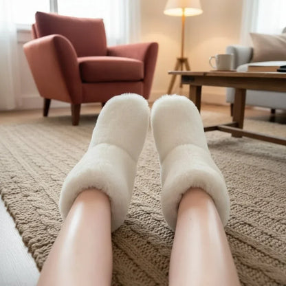 Puschina | Zapatillas de casa mullidas con forro polar y suela acolchada