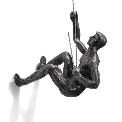 ArtiClimb Wandfigur | Kletternde Skulptur aus Kunstharz