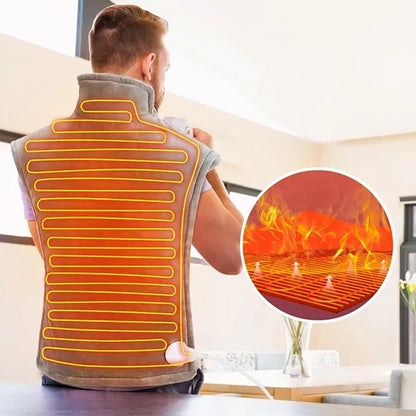 Kalana | Cuscino elettrico riscaldante con 10 livelli di calore e timer, tessuto morbido