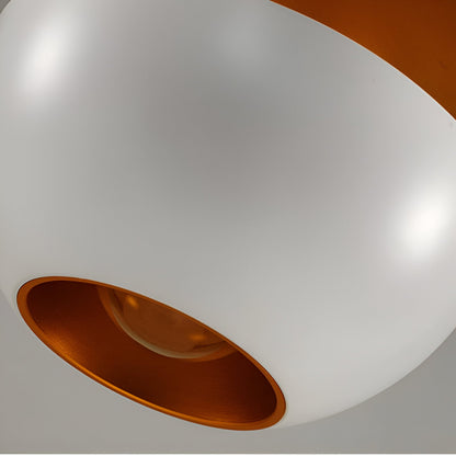 AppleGlow Lampada a sospensione – Artistica lampada a sospensione E27 in bianco e nero con design a sole