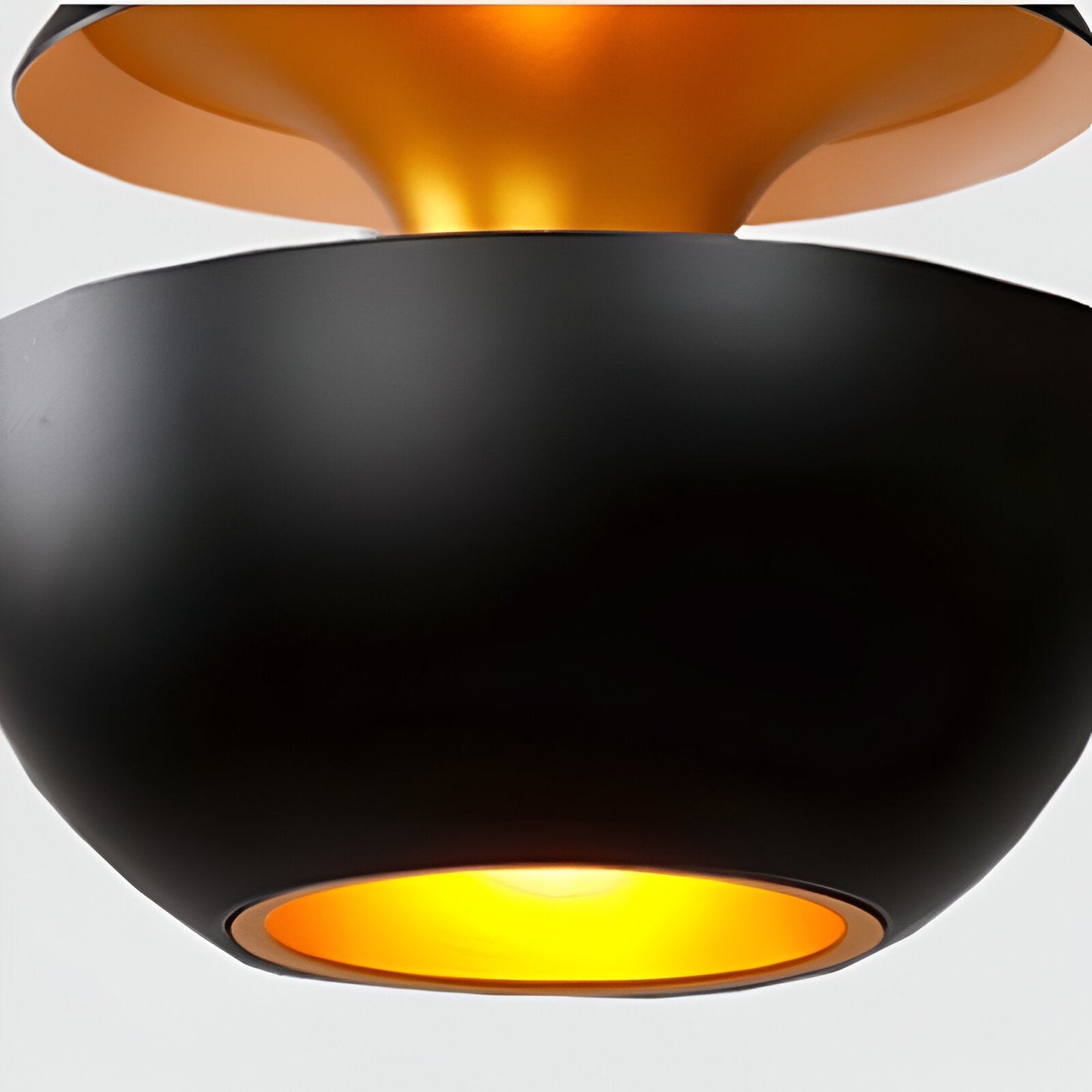 AppleGlow Lampada a sospensione – Artistica lampada a sospensione E27 in bianco e nero con design a sole