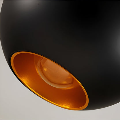 AppleGlow Lampada a sospensione – Artistica lampada a sospensione E27 in bianco e nero con design a sole