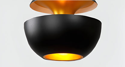 AppleGlow Lampada a sospensione – Artistica lampada a sospensione E27 in bianco e nero con design a sole