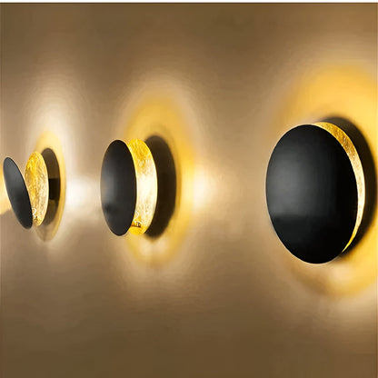 Lunara Halo | lampada da parete LED girevole a 360° con luce ambientale
