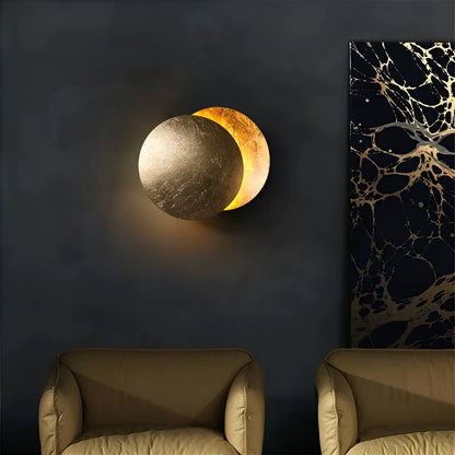 Lunara Halo | lampada da parete LED girevole a 360° con luce ambientale