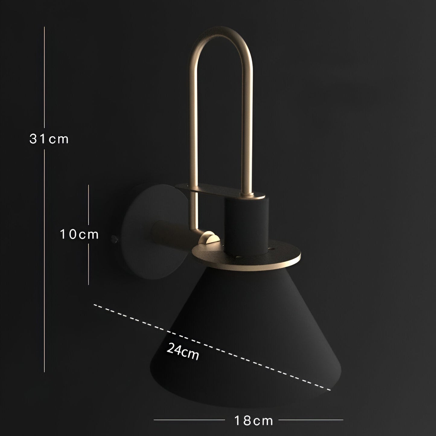 Zoralia | Applique LED postmoderna dal design a tromba
