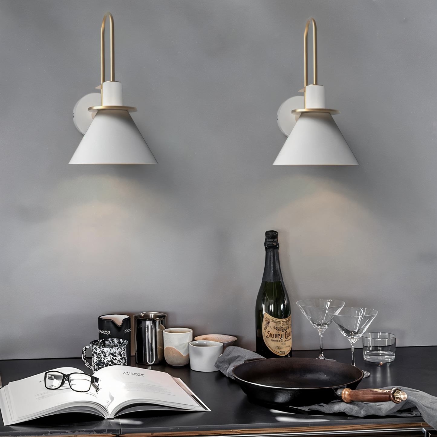 Zoralia | Applique LED postmoderna dal design a tromba
