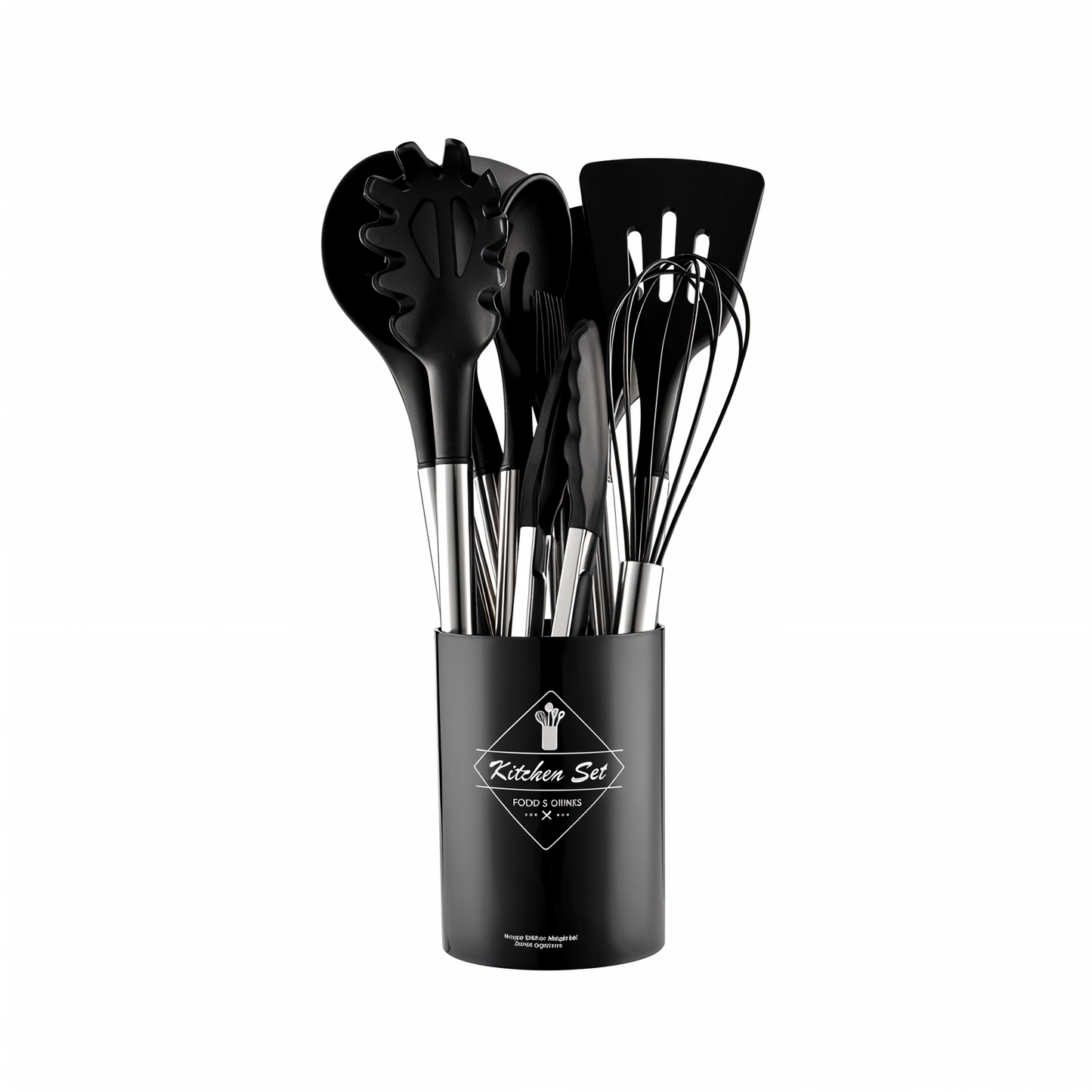 Küora Seti | 12-Piece Silicone Cooking Utensil Set Heat-Resistant & Dishwasher Safe
