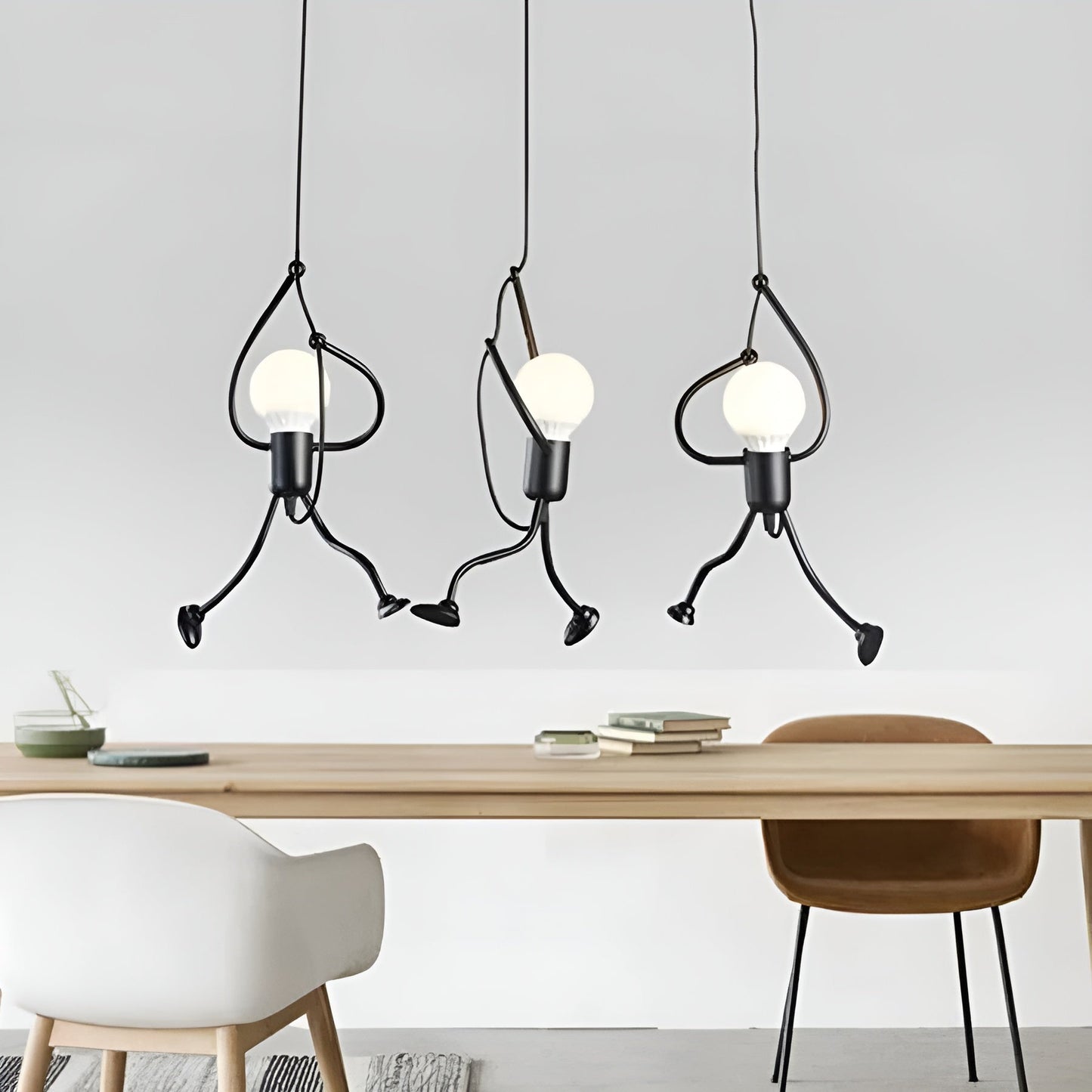 IronMan Glow – Stravagante lampada a sospensione in ferro E27 per un arredamento creativo
