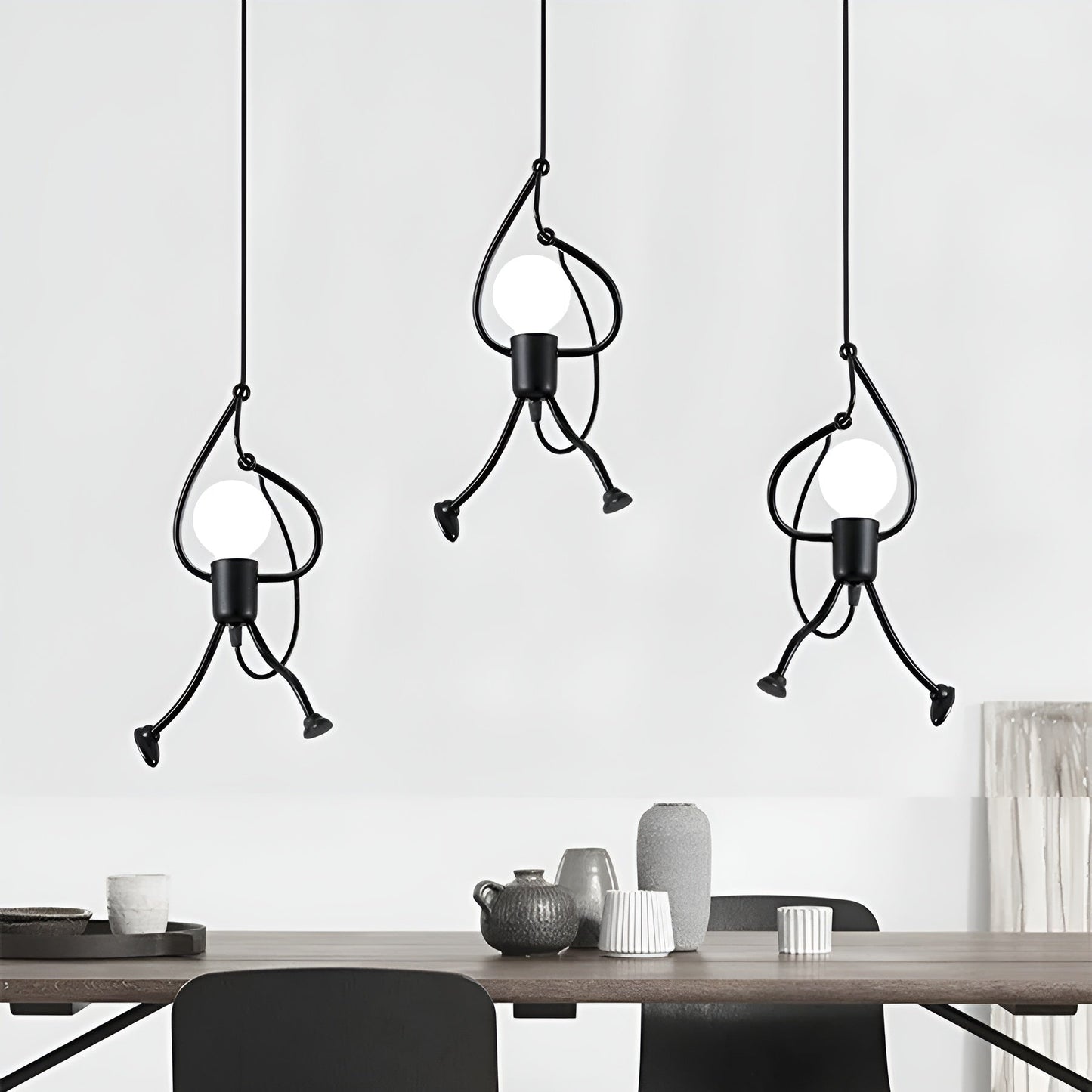 IronMan Glow – Stravagante lampada a sospensione in ferro E27 per un arredamento creativo