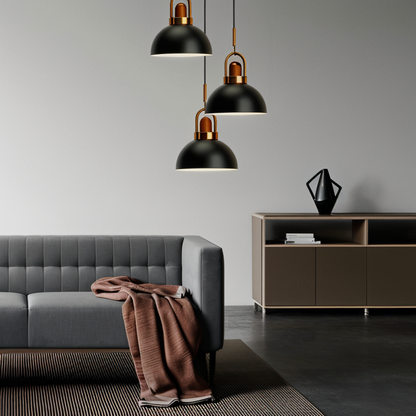 LumiMacaron Lampe | Skandinavischere Metall-Pendelleuchte mit LED, modernes Macaron-Design