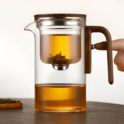 Vitrella Brew | Üveg teáskanna szűrővel laza teákhoz, stílusos dizájnban