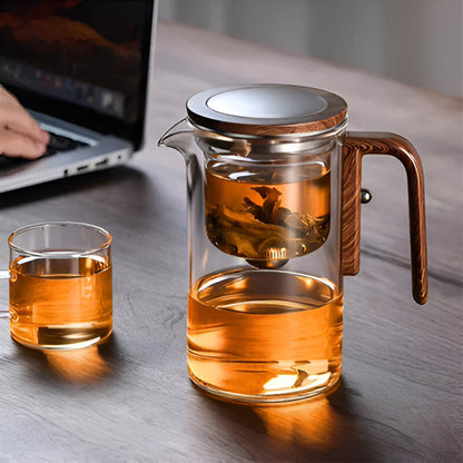 Vitrella Brew | Üveg teáskanna szűrővel laza teákhoz, stílusos dizájnban