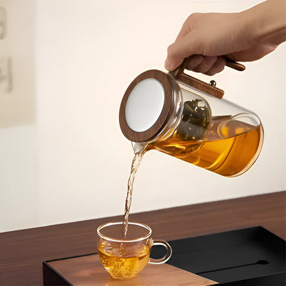 Vitrella Brew | Üveg teáskanna szűrővel laza teákhoz, stílusos dizájnban