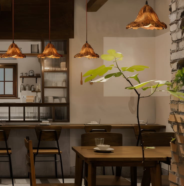 Cirenna | Lampada a sospensione artistica in resina sintetica dal design vulcanico