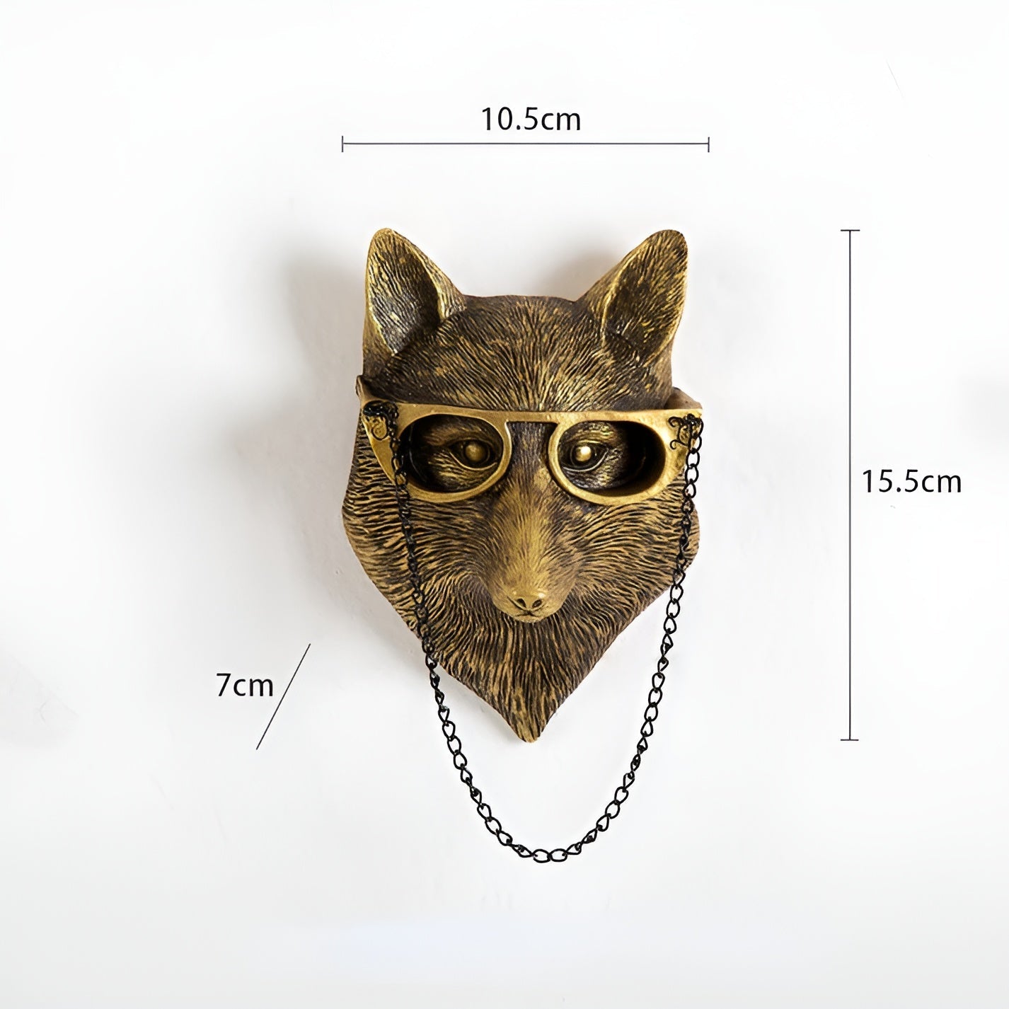 Golden Head | Multifunktionaler Wandhaken – Dekorative Wandaufbewahrung