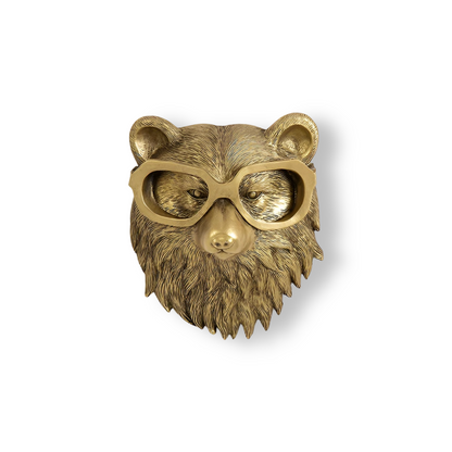 Golden Head | Multifunktionaler Wandhaken – Dekorative Wandaufbewahrung