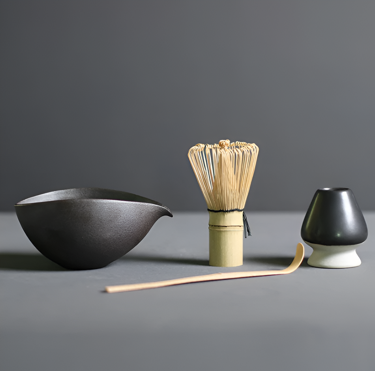 Chashiro Set | 4-Piece Matcha Set Made of Bamboo and Ceramic in Japanese Style