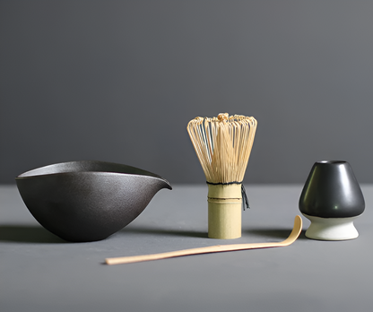 Chashiro Set | 4-Piece Matcha Set Made of Bamboo and Ceramic in Japanese Style