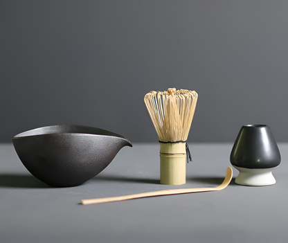 Chashiro Set | 4-Piece Matcha Set Made of Bamboo and Ceramic in Japanese Style