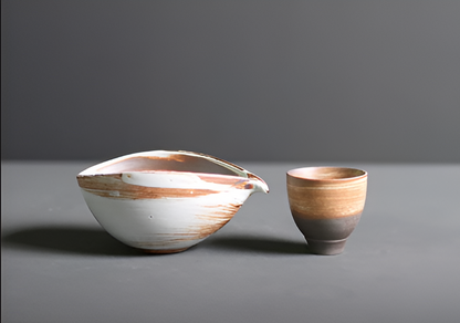 Chashiro Set | 4-Piece Matcha Set Made of Bamboo and Ceramic in Japanese Style