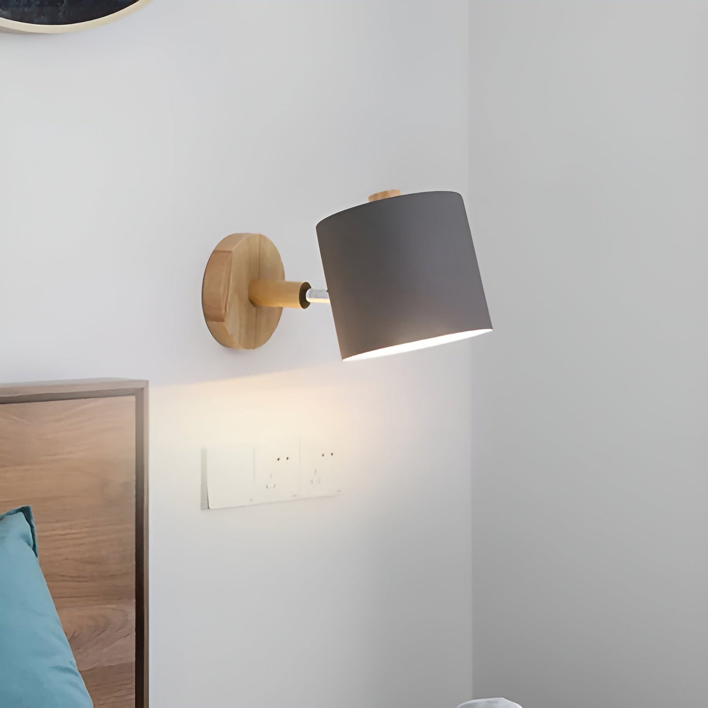MacaronRay Applique da parete | Testa lampada regolabile | Design scandinavo pastello