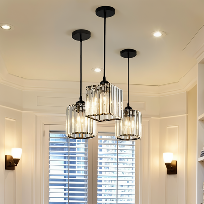 Aegis – Elegante lampada a sospensione LED per sala da pranzo, soggiorno & ingresso