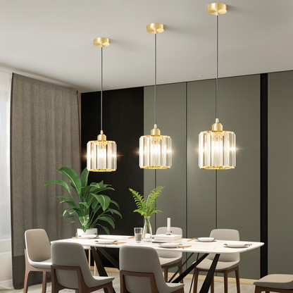 Aegis – Elegante lampada a sospensione LED per sala da pranzo, soggiorno & ingresso