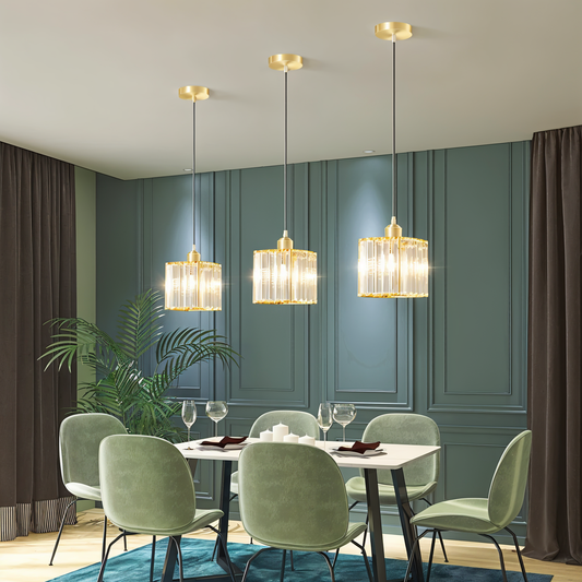 Aegis – Elegante lampada a sospensione LED per sala da pranzo, soggiorno & ingresso
