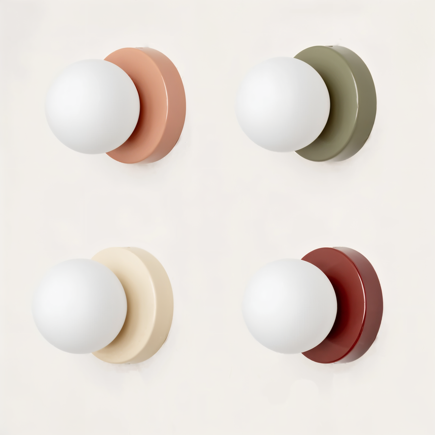 PearlPop Applique da parete | Vetro bianco & metallo | Luce LED bianco caldo | Illuminazione da parete elegante