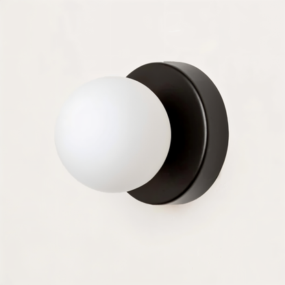 PearlPop Applique da parete | Vetro bianco & metallo | Luce LED bianco caldo | Illuminazione da parete elegante
