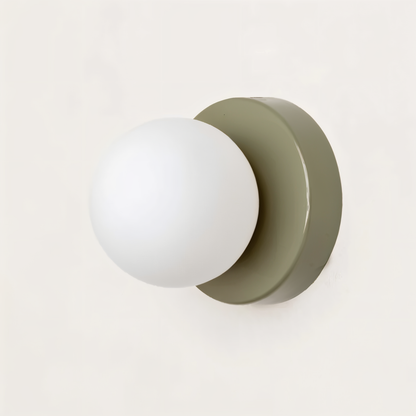 PearlPop Applique da parete | Vetro bianco & metallo | Luce LED bianco caldo | Illuminazione da parete elegante