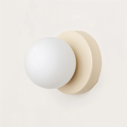 PearlPop Applique da parete | Vetro bianco & metallo | Luce LED bianco caldo | Illuminazione da parete elegante