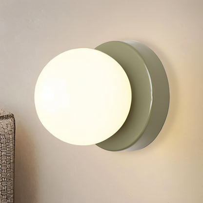 PearlPop Applique da parete | Vetro bianco & metallo | Luce LED bianco caldo | Illuminazione da parete elegante